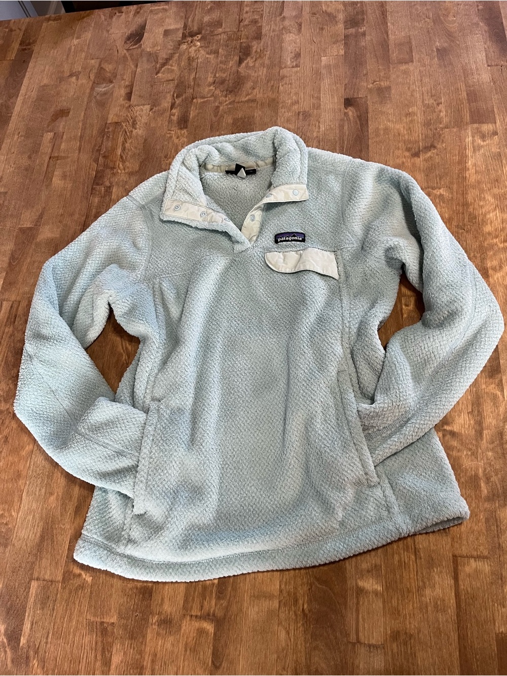 Patagonia Women's Pale Mint Sherpa Pullover Jacket